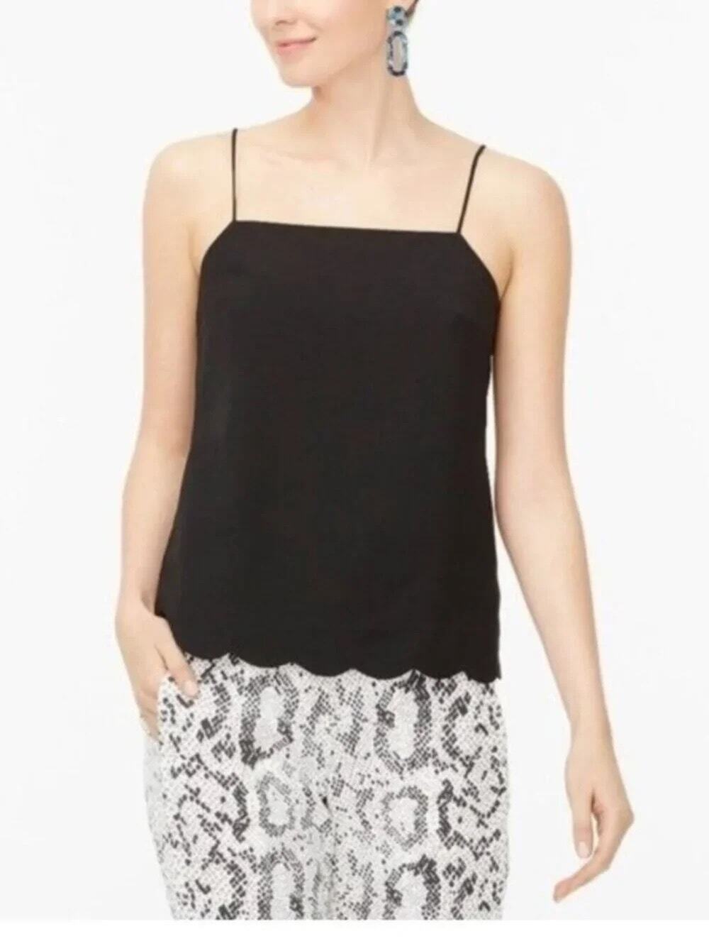 J.Crew women's black cami 6